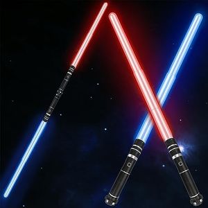 Beyondtrade 7 Colors Lightsabers Toy 2 in 1 Dueling Swords RGB Doubled-Blade with FX Sound Mute Mode for Kids Movie Fans Cosplay Party Birthday Present