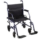 Carex Transport Chair, Rolling Transport Chair with Foot Rests, Easy Folding for Compact Storage and Transportation