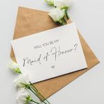 Will you be my Maid of Honour card - Maid of Honor Proposal Card (Maid of Honour)