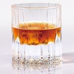 WISIKYER Crystal Cut Whiskey Glass,