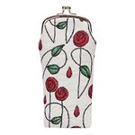 Signare Tapestry Glasses Case for Women Eyeglass Case with Floral Design (Mackintosh Rose, GPCH-RMSP)