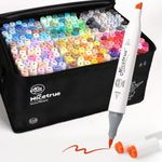 nicetrue 216 Colors Alcohol Markers, Brush & Chisel Dual Tip Marker Set