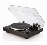 Dual Electronics Dual CS 518 Belt Drive Manual Turntable with Twin Gimbal Design Tonearm Black Vinyl Veneer