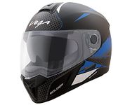 Vega Ryker Bolder Full Face Helmet Dull Black Blue, Size: M(57-58 cm)