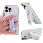 LoveHandle PRO Premium Phone Grip - Phone Strap - Magnetic Phone Mount and Kickstand for Smartphone and Tablet - Magic Marble