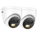 ANNKE C800 4K CCTV PoE Camera with Audio, IP Security Camera Outdoor, H.265+, Smart Motion Alerts, IP67 Weatherproof, 100 ft EXIR 2.0 Night Vision, Slot for Micro SD Card (2Pack)