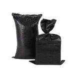 Heavy Duty Sand Bags with Tie Strings Empty Woven Polypropylene Sand-Bags with UV Protection, Sand Bags Weights 14x26 10-Pack