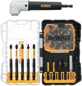 DEWALT FlexTorq Right Angle Screwdriver Magnetic Bit Set (30-Piece) with Hard Case (DWAFT30RASETC)