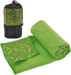 Yuilgdo Yoga Towels, Non Slip Hot Yoga Mat Towel with Grip Dots,Super-Absorbent Soft Microfiber Yoga Blanket for Pilates, Fitness and Workout 72inch x 24inch