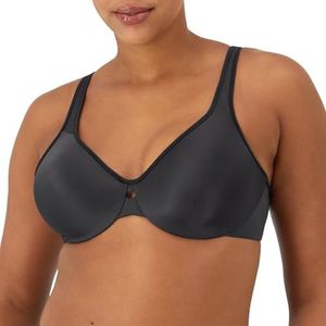 Lilyette by Bali Women's Plunge Into Comfort Keyhole Minimizer Bra,Onyx,40DDD