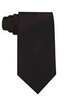 B&S Trendz Funeral Tie - Mens Black Tie For Funeral Wear