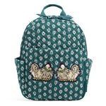 Vera Bradley Women's Small Backpack Bookbag, French Hen-Recycled Cotton, One Size