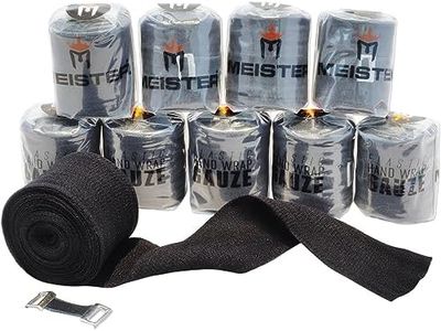 Meister Elastic Gauze Hand Wraps for Boxing & MMA - Mexican Style - Black - 10 Pack