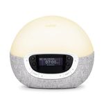 Lumie Bodyclock Shine 300 - Alarm Clock Simulates Sunrise & Sunset - Bedside Lamp with Customizable Light Duration - Wake-Up Light, Night Light & Reading Light - with Warm LEDs