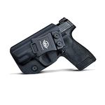 M&P Shield Holster IWB Kydex For Smith & Wesson M&P Shield 2.0 9mm 40 S&W Pistol Case Concealed Carry - Inside Waistband Carry Concealed Holster M&P Shield 9mm 40 Gun Accessories (Black, Left Hand)