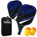 Proberos® Pickleball Paddles Kit with 4 Balls &Storage Bag Pickleball Game Set for Kids Adults Outdoor Family Game Pickleball Paddles Gift for Kids