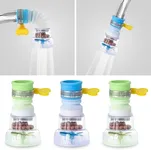 Water Filter Faucet Bathroom Sink - 3Pcs Water Filter for Sink Bathroom Faucet Extender Kitchen Sink Water Filter - 360° Adjustable Shower Head Filter Shower Faucet Handle for Kitchen Accessories