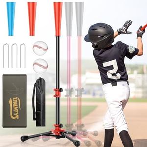 LPALNTYS 23.5 to 39.76 Inches Baseball Tee for Kids, Batting Tees for Baseball with Carry Bag, Portable Stable Tanner Tee, Baseball Training Equipment Aged 5-12