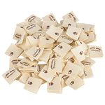 AIBAOBAO Name Labels for Clothes Labels 100Pcs, Handmade Washable Labels Personalised Waterproof Craft Tags for Clothing, School Clothing, Kids Clothing, DIY, Small Business (A)