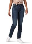 Riders by Lee Indigo Women's Midrise Straight Leg Jean, Iron Blue, 8