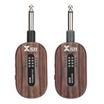Xvive A58 Wireless Guitar System 5.8G Set with Transmitter and Receiver for Guitar with Active or Passive Pickup(Rosewood)