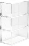 Muji Acrylic 3-Drawer Storage Box, 8.7 cm Width x 17 cm Depth x 25.2 cm Height