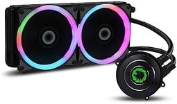 GameMax Iceberg 240mm Water Cooling System with 7 Colour PWM Fan - Black