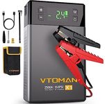 VTOMAN X1 Jump Starter with Air Compressor, 2500A Portable Battery Booster(Up to 8.5L Gas/6L Diesel Engines) with 150PSI Digital Auto Tire Inflator, 12V Car Lithium Battery Jump Box Pack Power Charger