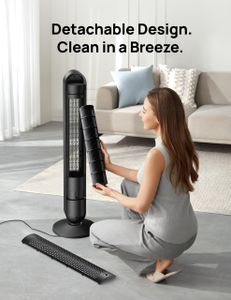 DREO 42" Smart Tower Fan – 9-Speed Bladeless, Silent, WiFi/Alexa, Oscillating