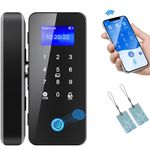 Door Lock Smart Door Lock Fingerprint Door Lock Security,Keyless Entry Door Lock Smart Locks for Front Door Keyboard Password IC Card Bluetooth Keypad, Waterproof Smart Lock for Home Hotel Office