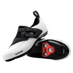tommaso Veloce II Cycling Shoes - Ride in Style - Peloton Shoes Triathlon Road Bike Indoor Cycling Men Women Compatible with Look Delta SPD SPD-SL Cleats White Black, White/Black - Delta, 12 Women