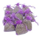 Fragrant Lavender Filled Bags (7x9cm) Insect and Moth Repellent For Clothes, Drawers, Wardrobes, Shoes, Travel, Sleep, Exams and Cars (10)