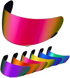 PSLER Qualifier Visor- Qualifier Helmet Visor Motorcycle Face Shield Accessories Replacement for Bell Qualifier/Star/Vortex/RS-1/Revolver,Deep Rose Red