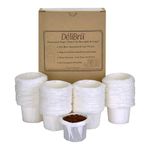 Delibru Paper Filters for Reusable K Cups (300/Box) Fits All Brands - Disposable