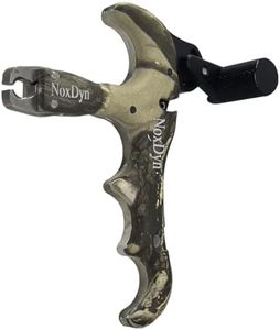 NoxDyn Camo Bow Release for Compound Bow, 4 Finger 360° Rotatable Thumb Release Trigger for Compound Bow (4-Finger Camo)