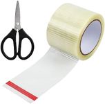 COAOD RV Awning Repair Tape Clear 3.2 Inches x 82 Foot, Waterproof Rips Stop Patch for Fiber, Tent Patch Tape for Awning, Camper, RV punctures, Canopy, Greenhouse, Canvas, Boat Cover, Boat Sails