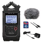 Zoom H4n Pro 4-Channel Handy Recorder Bundle with Custom Windbuster for Zoom H4n, AC Adapter, A Male to Type B Mini Male Cable (6') and 16GB SD Card