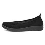 SOFT-LITES. Softlites Womens Black Slip On Ballerina - Size 5 UK - Black