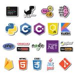 Aapki Marzi, Coding/Programming Laptop Stickers - Pack of 40, Vinyl Stickers, Multipurpose use for Laptop, Walls, Suitcase, Helmet, Bicycle, MacBook, Door, Cars, Bikes, notebooks, Journal