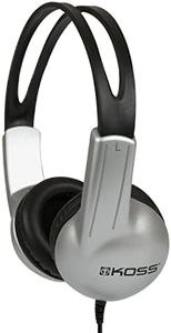 Koss UR/10 - Auriculares (Supraaural, Diadema, 60-20000 Hz, Alámbrico, 3.5 mm (1/8"), 1,2m) Negro, Plata