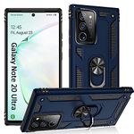 Note 20 Ultra Case,[ Military Grade ] 15ft. Drop Tested Protective Case with Magnetic Car Mount Ring Holder Stand Cover for Samsung Galaxy Note 20 Ultra/Note 20 Ultra 5G - Blue