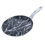 Diamond Marble Italian Crepe & Pancake Pan 25cm - 10 inch - PFOA Free - Black & Grey