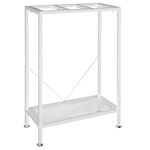 Fish Tank Stand: The Perfect 10 Gallon Metal Aquarium Stand Measuring 22.8" W x 10.6" D x 31.3" H to Fit Your Aquatic Display Needs. (10 Gallon-White)