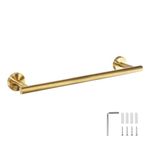 MECCION Gold 16" Towel Rails Brushed Nickel Wall Mounted SUS304 Stainless Steel Bathroom 40cm Towel Bar Towel Holder