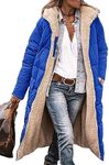 PRETTYGARDEN Womens 2026 Winter Puffer Jackets Long Sleeve Zip Up Sherpa Fleece Coats Outerwear (Royal Blue,XX-Large)