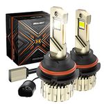 SEALIGHT Brightest 9004 LED Headlight Bulbs with 28000LM, 800% Bright HB1 Dual Hi/Lo Bulbs, 110W Halogen Replacement Bulb Kits, 24 Larger CSP Chips, 6500K Cool White X4 HB1 Headlight Bulbs, Pack of 2