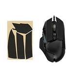 kwmobile Mouse Grip Tape Compatible with Logitech G502 Grip Tape - Non-Slip Faux Leather - Black