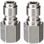 Tool Daily Pressure Washer Coupler, Quick Connect Plug, 1/4 Inch Female NPT Fitting, 5000 PSI, 2-Pack