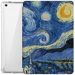 DuraSafe Cases for iPad 7th 8th 9th Gen 2019/2020 / 2021-10.2 Inch [iPad 9 8 7 ] A2602 A2270 A2197 UltraSlim Printed Auto Sleep/Wake Printed TPU Transparent Cover with Pencil Holder - Starry Night