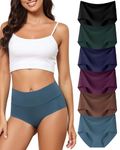 Levao Women's High Waist Seamless Underwear Full Coverage Brief No Show Panties Sexy Soft Pantie S-XXL